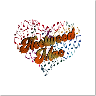 Colorful Heart Tone-Fleetwood Mac Posters and Art